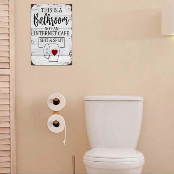 •Not An Internet Cafe• Funny Graphic Aluminum Warning Sign - Picture 2 of 2